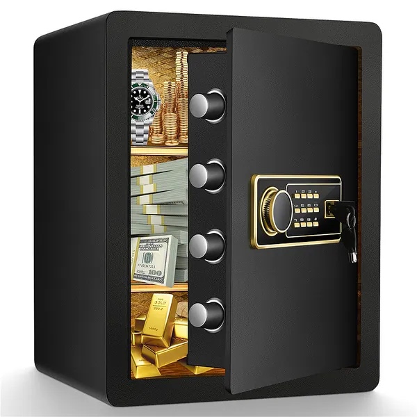 1.99 Cubic Feet Security for Money Safe, Digital Safe Box with Keys and keyboard lock
