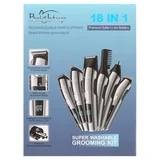 Hair Clipper for Men, 18 in 1 Hair Grooming Kit, Electric Beard Trimmer, Face Nose Ear Groomer IPX7 Waterproof USB Rechargeable Cordless Haircut W/ 2-Speed Adjustable for Home Travel Wet/Dry FK-8688T