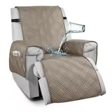 Similar)TAOCOCO 100% Waterproof Recliner Chair Covers,Anti-Slip Recliner Slipcovers for Reclining Chair with Packets,Dogs Chair Cover Furniture Protector, Taupe