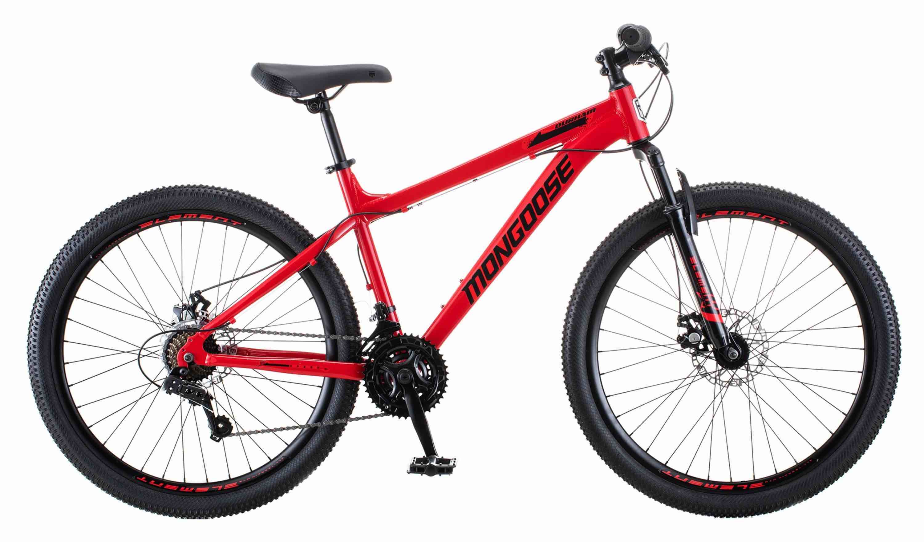 Mongoose 26-in. Durham Unisex Mountain Bike, Red and Black
