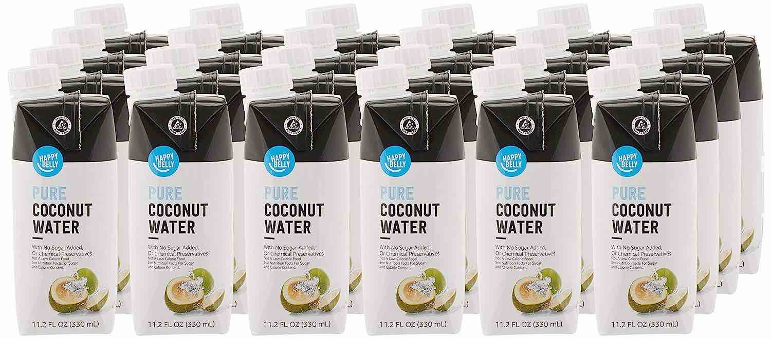 happy belly pure coconut water