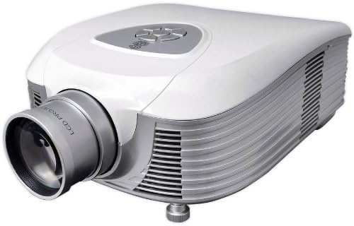 Pyle Full HD 1080p Video & Cinema Home Theater Projector-Built-in Stereo Speaker, LCD + LED Lamp, 7” Widescreen Display, Digital Multimedia, HDMI & VGA Inputs for TV PC Game Business Computer & Laptop