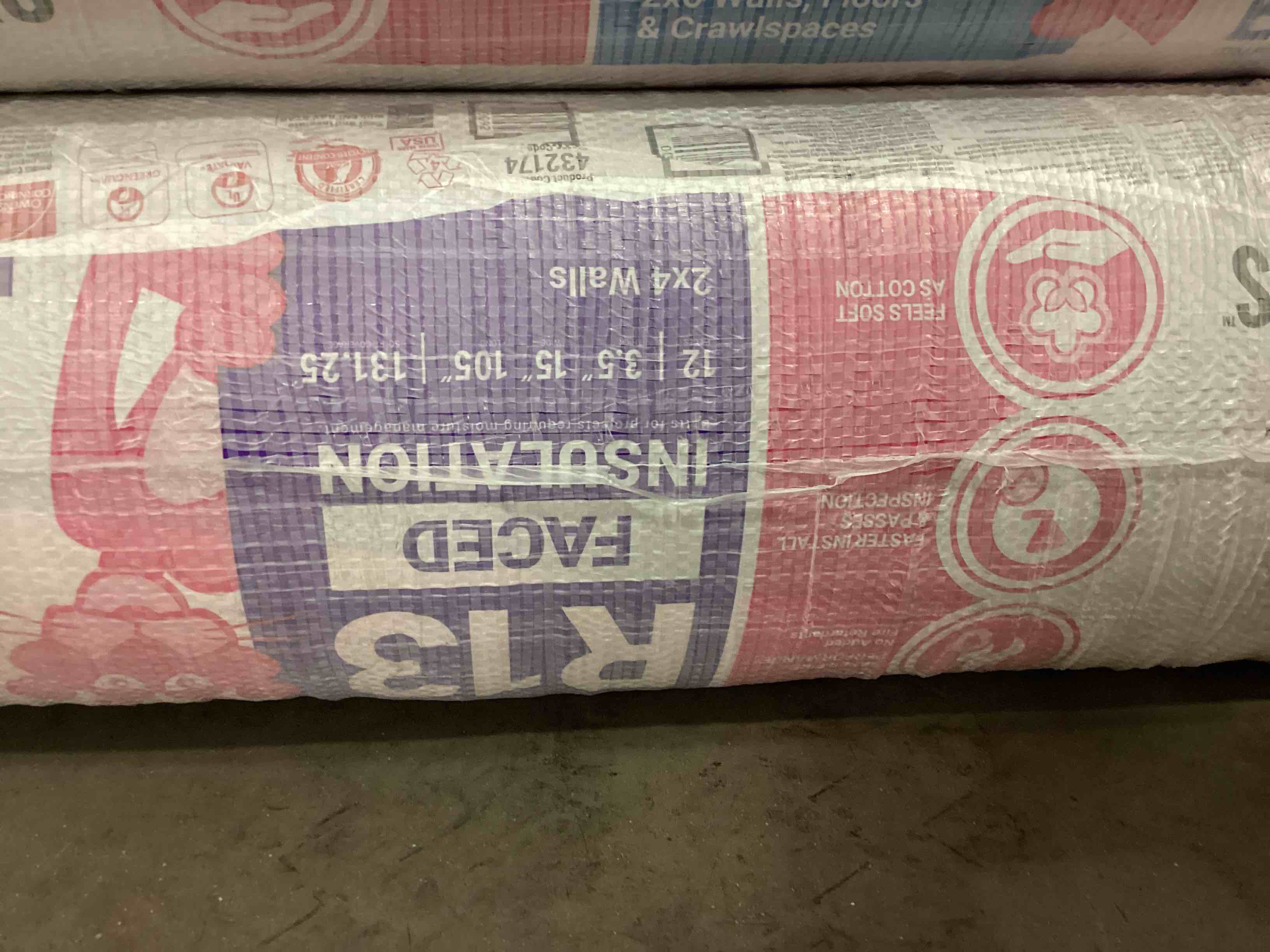 5 batts r13 15” faced insulation your bid per batt 
