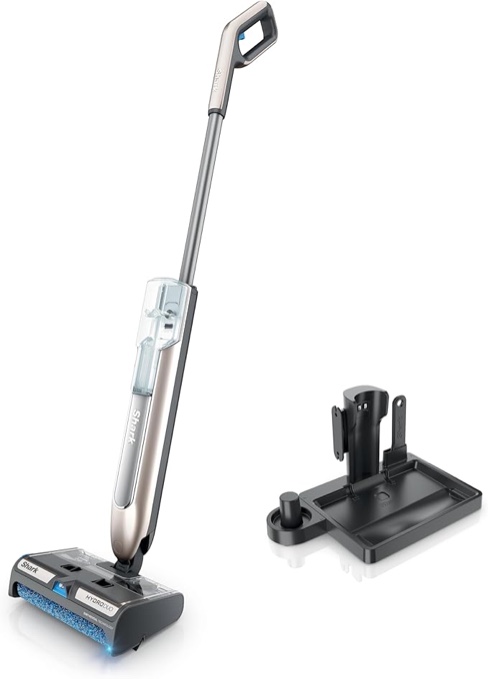 Shark - HydroDuo with Dirt-Reveal Technology, Cordless wet & dry hard floor cleaner picks up, mops, & scrubs - Stone Metallic