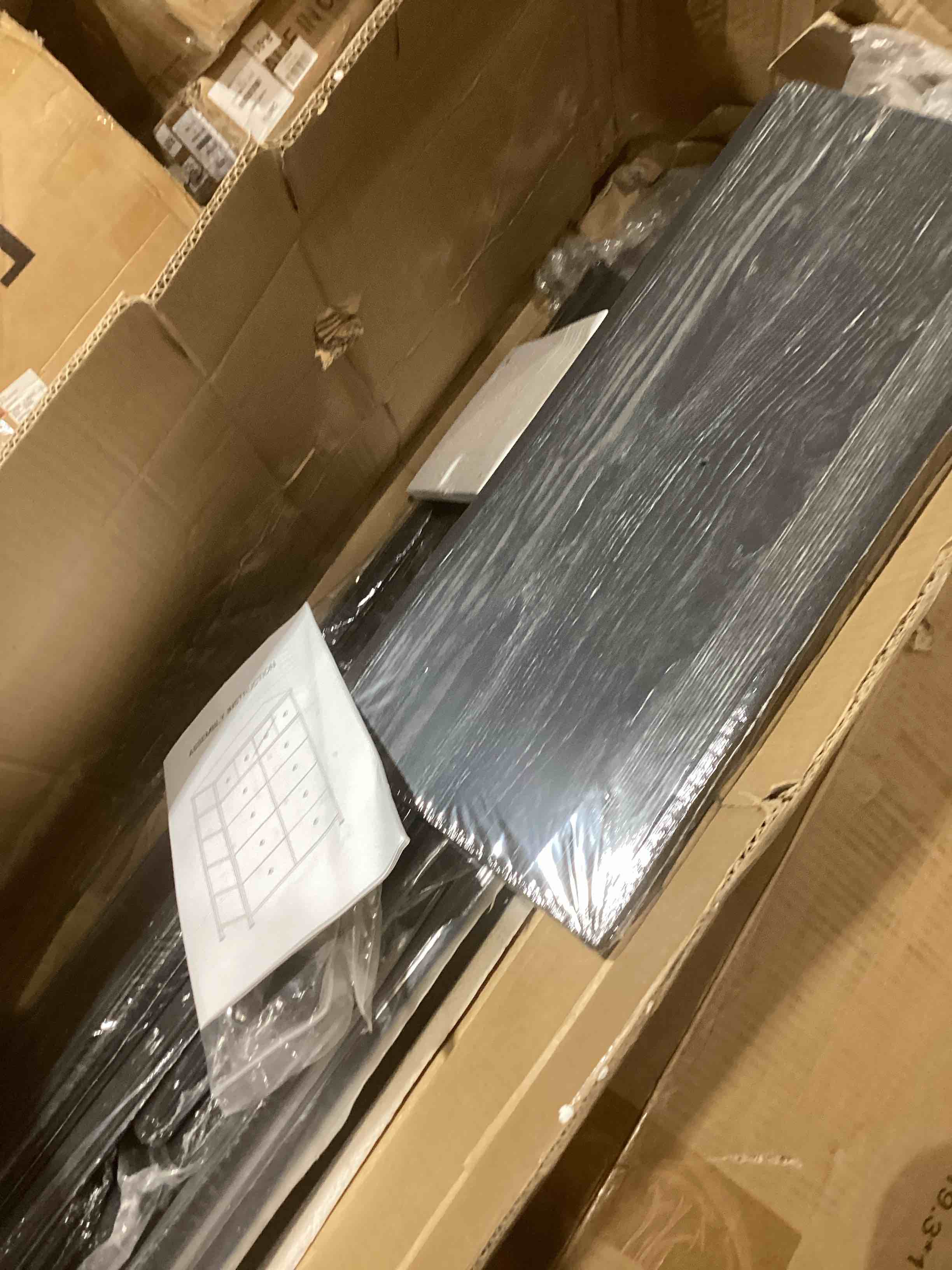 Condition photo showing New/Like New for WLIVE Tall Dresser for Bedroom with 12 Drawers, Chests of Drawers, Fabric Dressers for Closet, Living Room, Storage Dresser Organizer with Wood Top, Steel Frame, Dark Grey