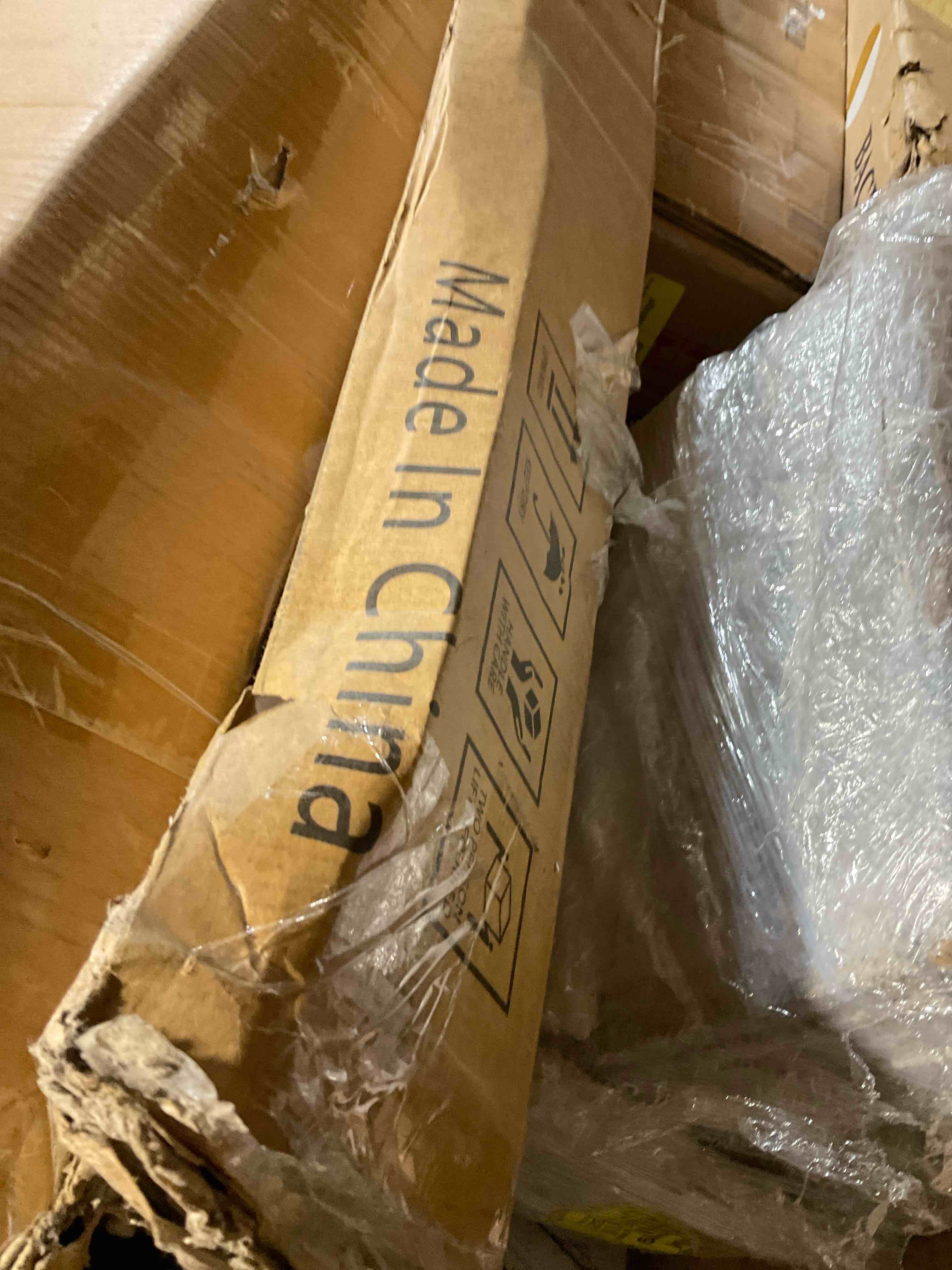 Condition photo showing As Is for Modern Farmhouse Tv Stand