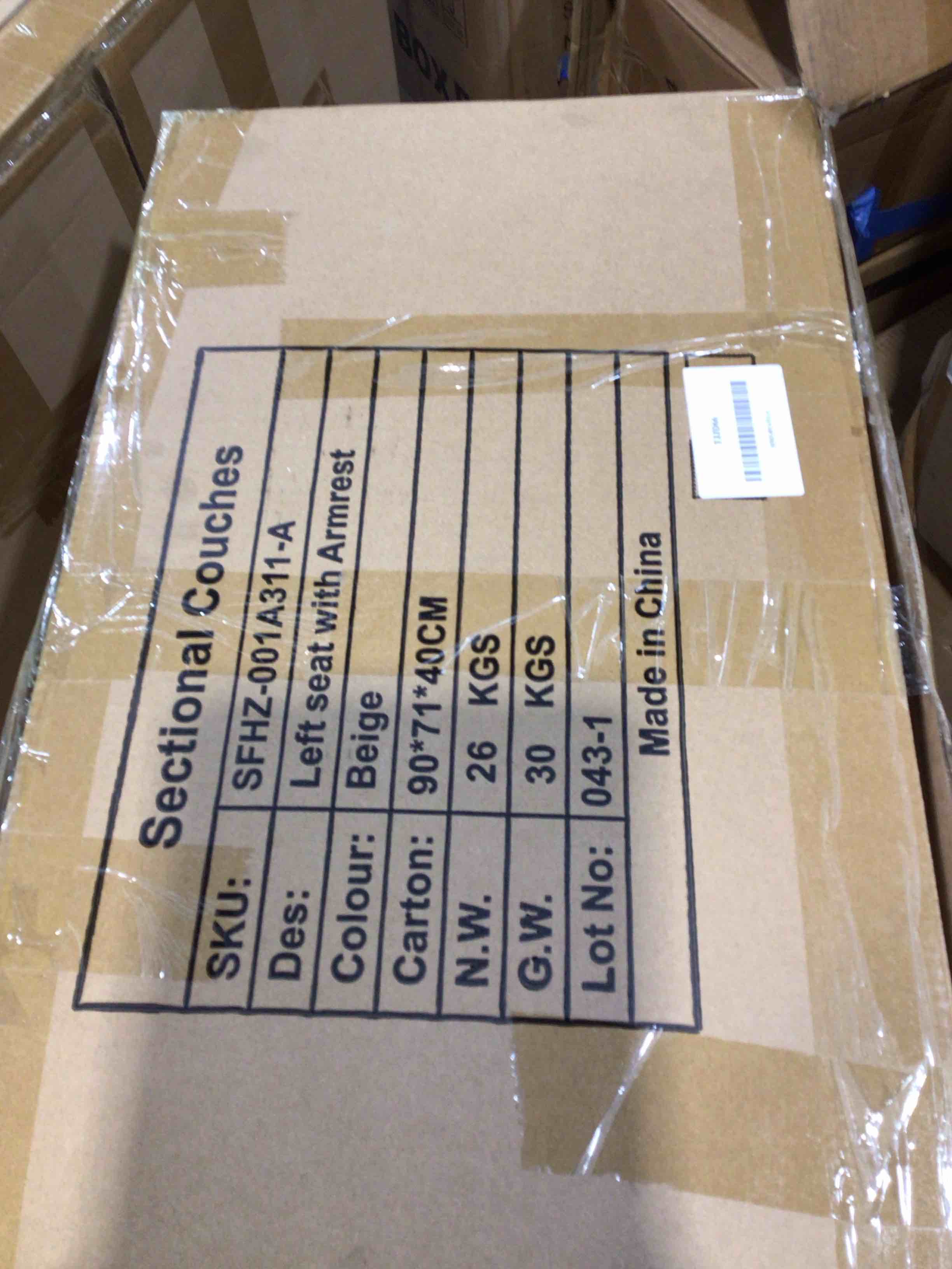 Condition photo showing Good Condition for MESTYL sofa Left Seat with Armrest in Beige