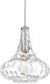 AUTELO Glass Kitchen Pendant Lights Pendant Light Fixture with Hammered Glass Hanging Light for Kitchen Island Living Room Dinning Room H9164