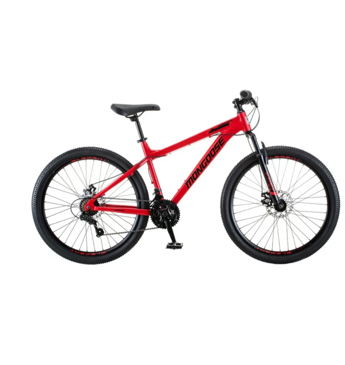 Mongoose 26-in. Durham Unisex Mountain Bike, Red and Black, 21 Speeds