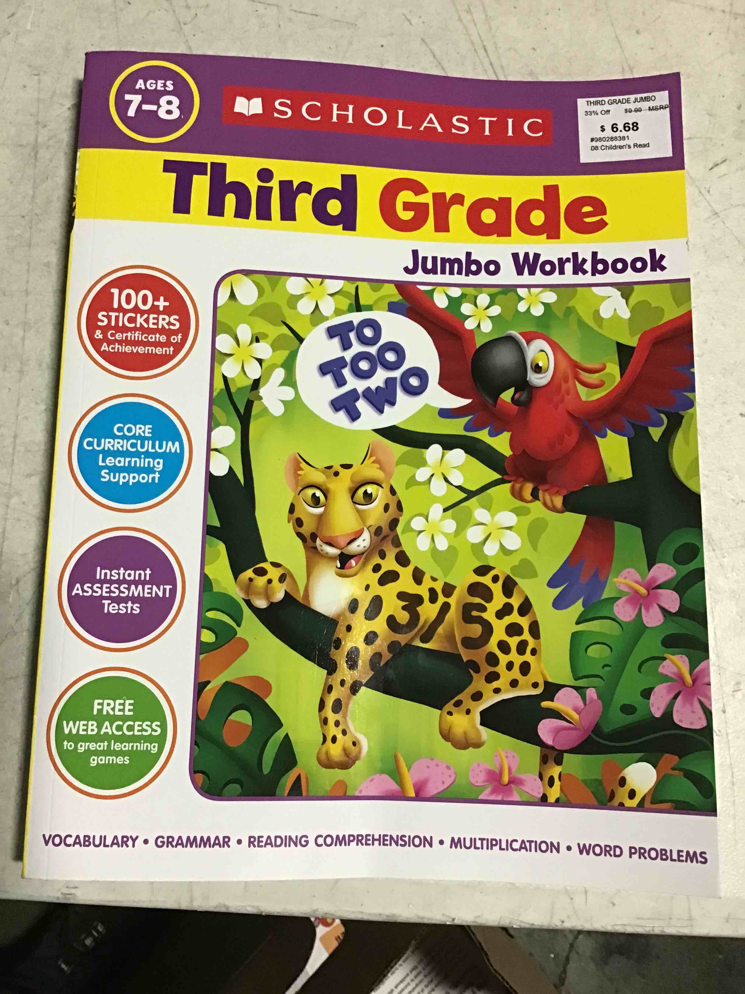 Scholastic Jumbo Workbook, Grade 3 (Scholastic Jumbo Workbooks)