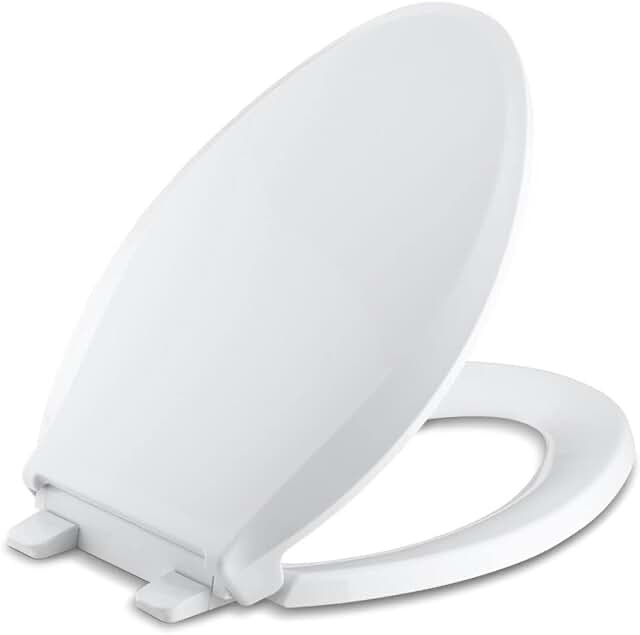 Kohler K-4636-Rl Cachet Elongated Closed-Front Toilet Seat - White