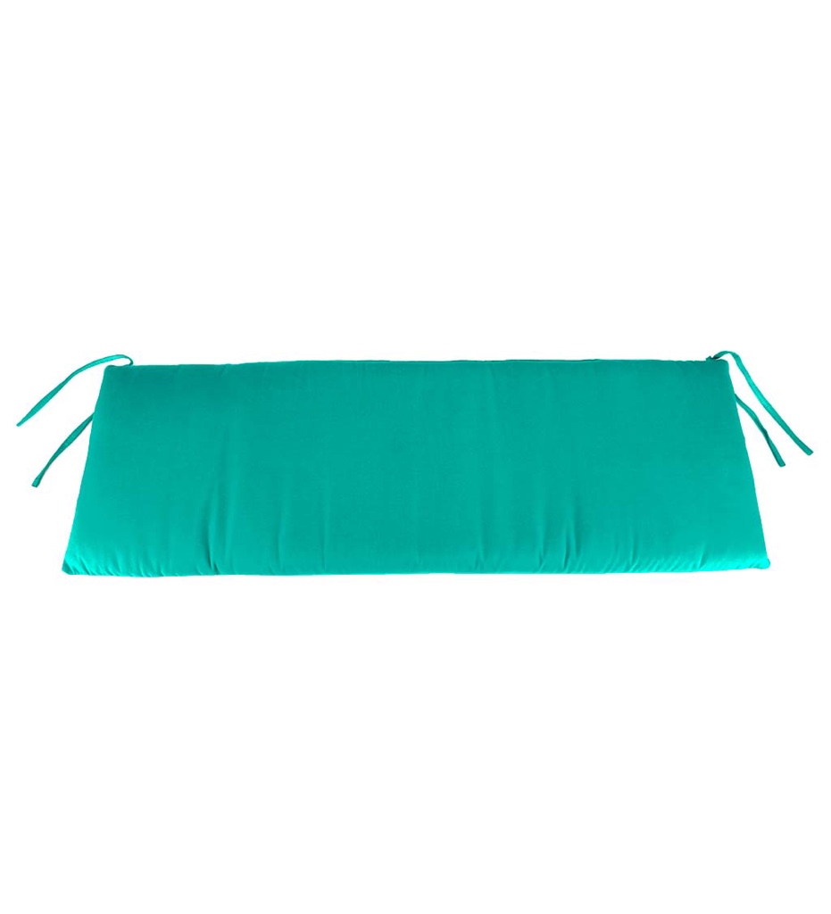 Polyester Classic Swing/Bench Cushion, 57"x 18¾"x 3" - Aqua