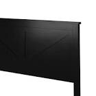 queen headboard (farmhouse style) flat ebony 