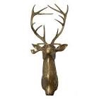 brass deer head 