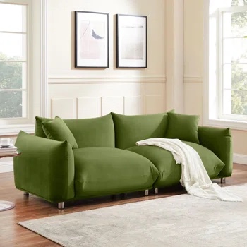 Atis 90in Boucle 3 Seater Sofa (Incomplete Box B)