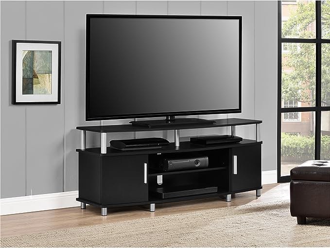 Ameriwood Home Carson TV Stand for TVs up to 50", Black