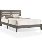 Furniture of America Lucia Rustic Grey Wood Platform Bed - California King (Incomplete, side rails and middle support only)