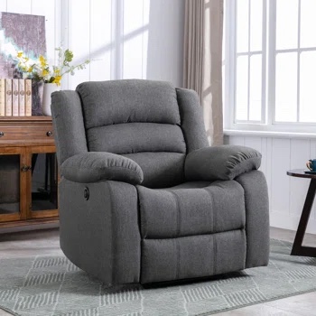 38.6" Wide Modern and Super Soft Overstuffed Power Standard Recliner(Incomplete Box2)