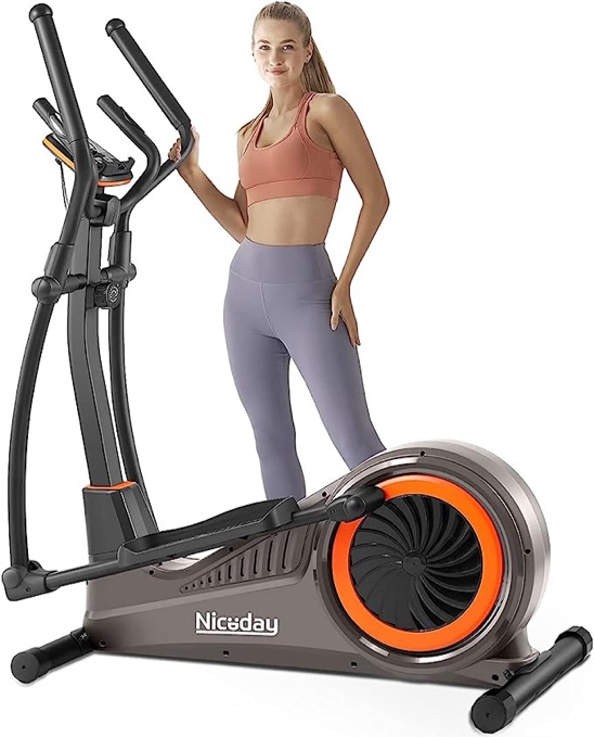 Niceday Elliptical Machine, Elliptical Trainer for Home with Hyper-Quiet Magnetic Driving System, 16 Resistance Levels, 15.5IN Stride, 400LBS Weight Capacity