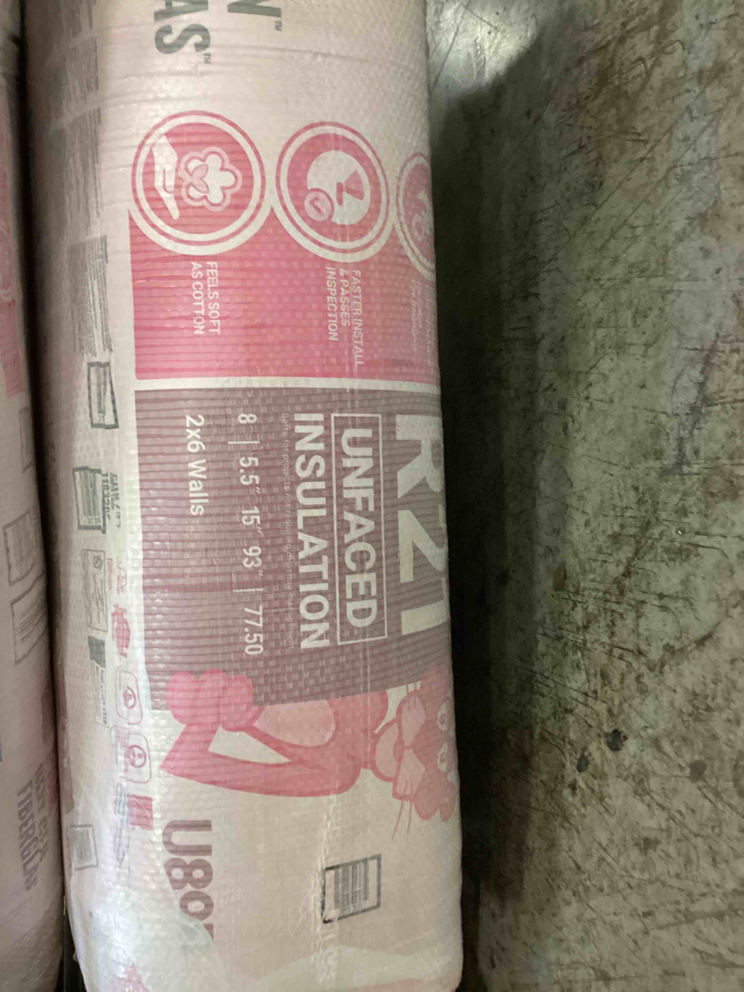 5 batts r21 15” unfaced insulation your bid per batt