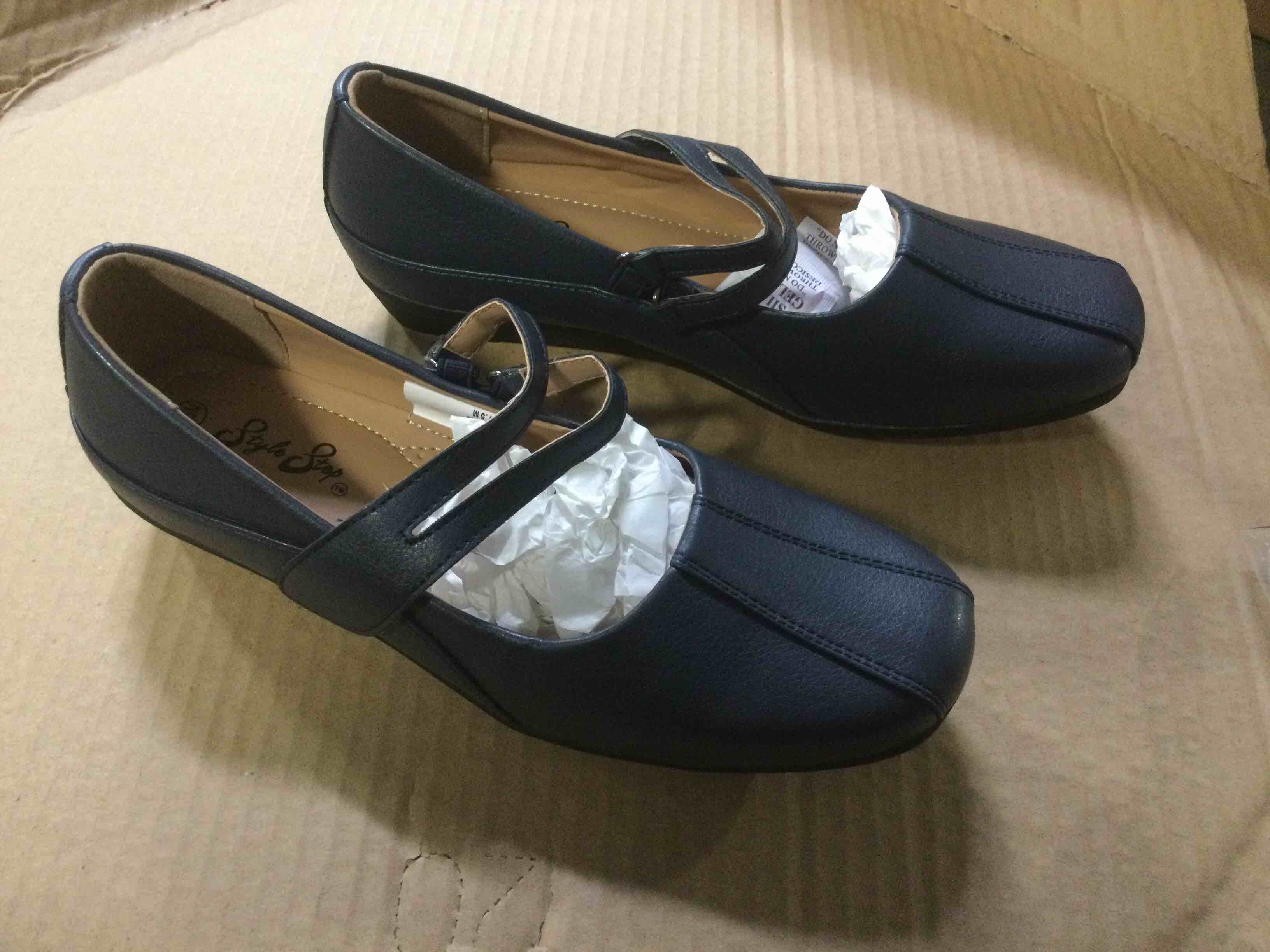 Style Step Mary Jane Shoes, Navy, 7.5M