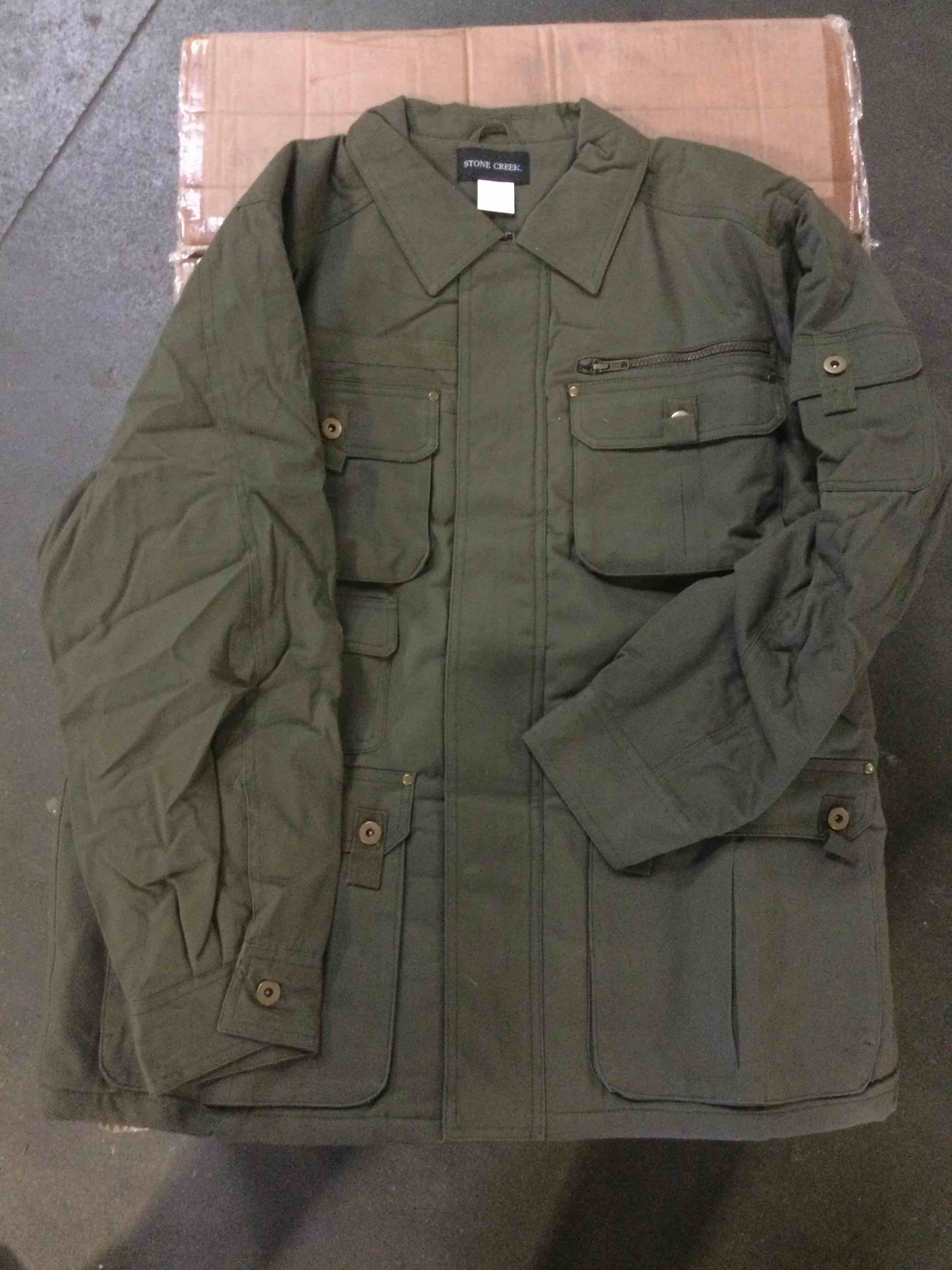 Stone Creek Olive Green Insulated Jacket, Large