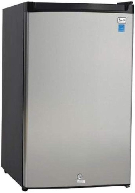 Avanti AR4456SS AR44 4.4 cu. ft. Compact Refrigerator, in Stainless Steel, Black