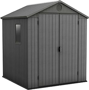 Gray Garden Shed 6ft x 6ft 