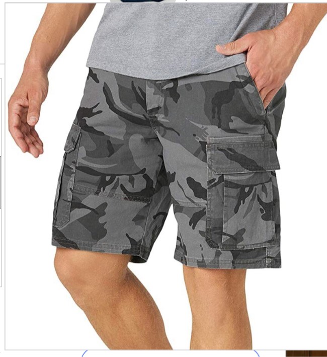 Wrangler Authentics mens Classic Cargo Stretch Shorts, Dark Putty Ripstop, 38 US