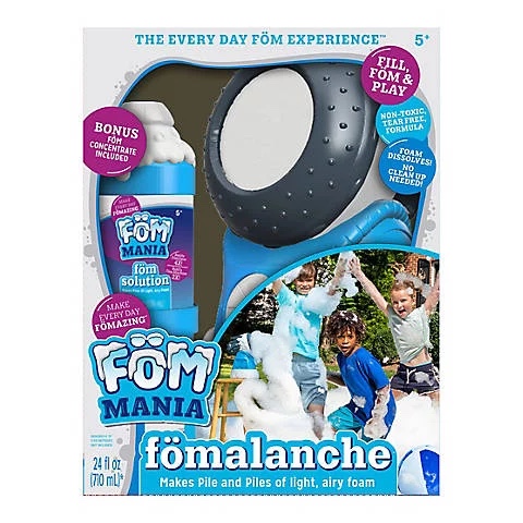Fom Mania Fomalanche Foam Machine|Non Toxic Kid Powered Foam Line|Amazon Exclusive with Bonus 21oz of Foam Concentrate to Make tons of Foam|Machine for Parties, Birthdays, Outdoor Fun