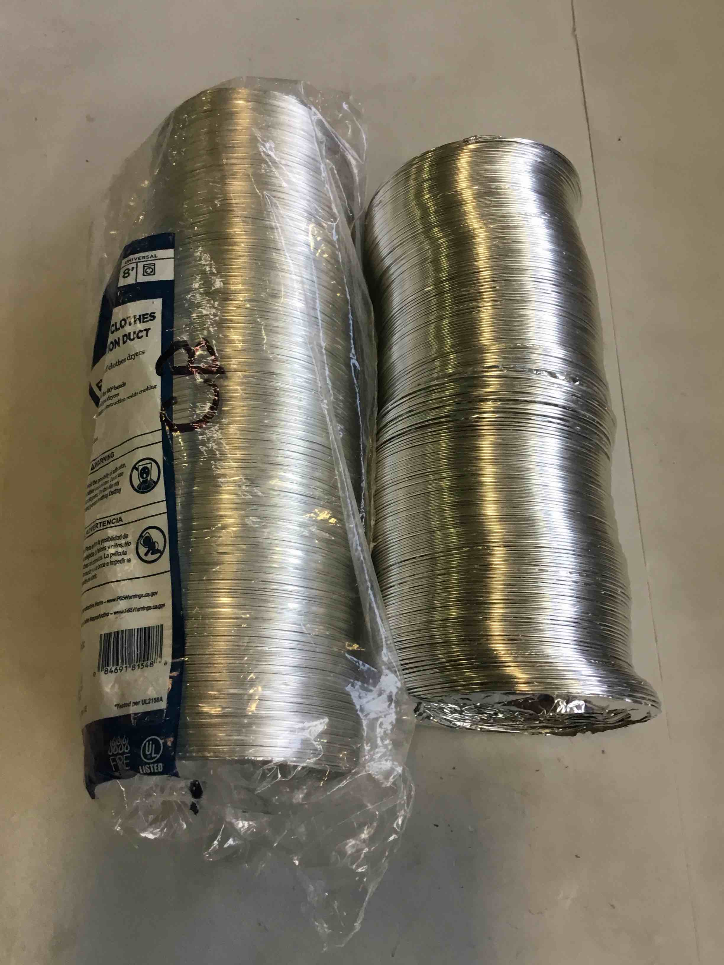 Flexible Metal Clothes Dryer Transition Duct