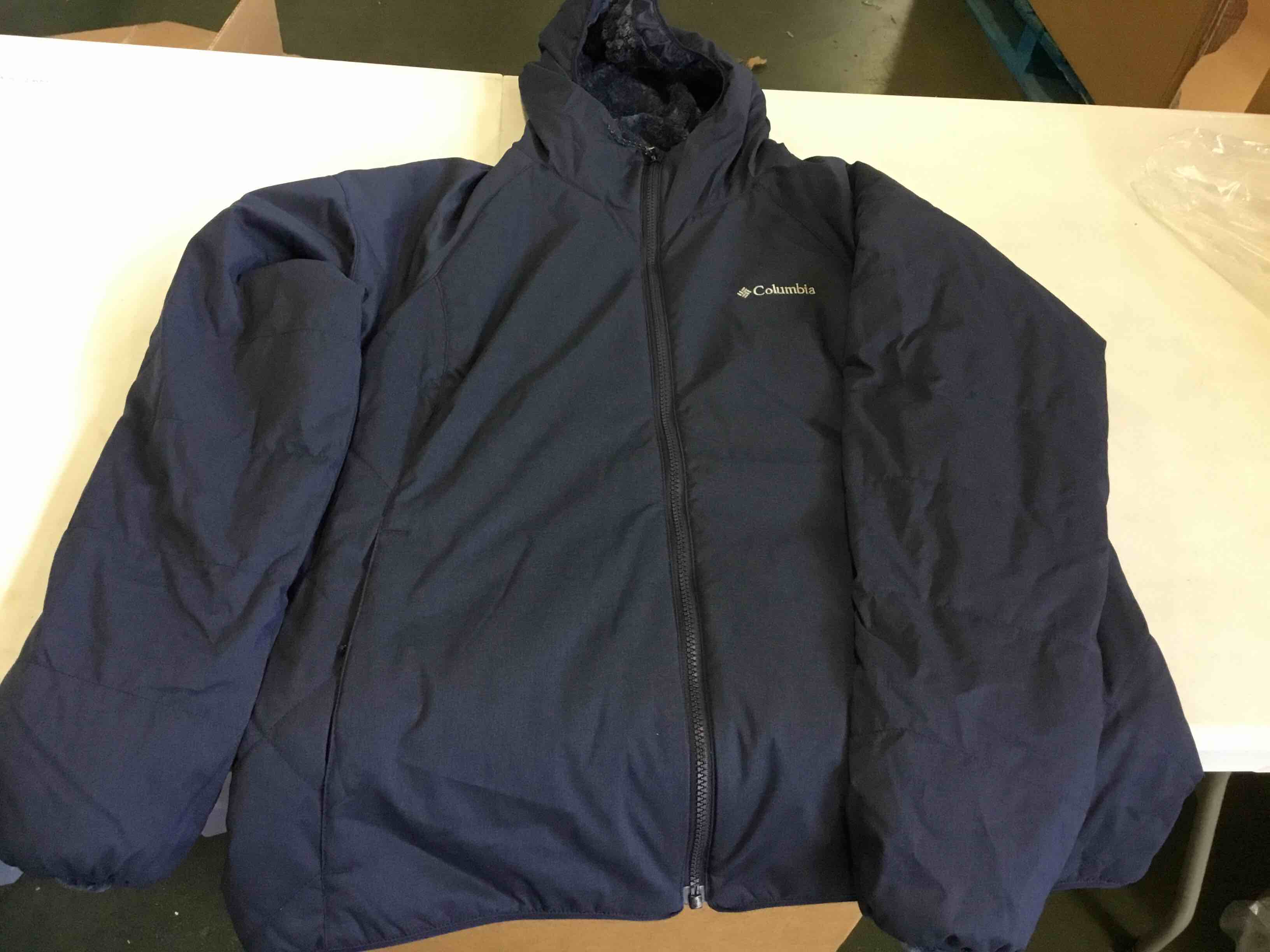 Columbia Women's Jacket With Hoodie XL, Blue