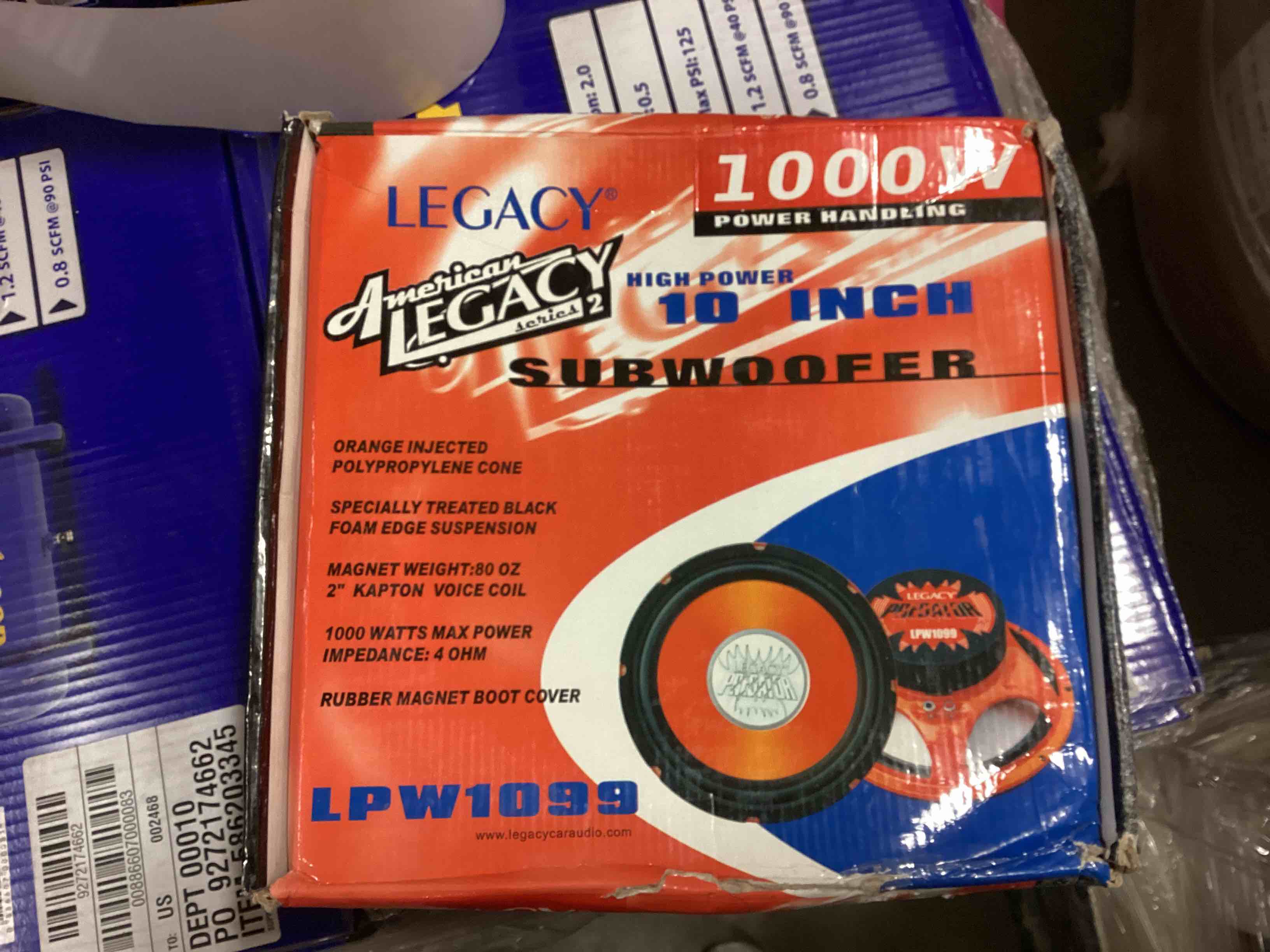 Legacy high power 10 inch subwoofer