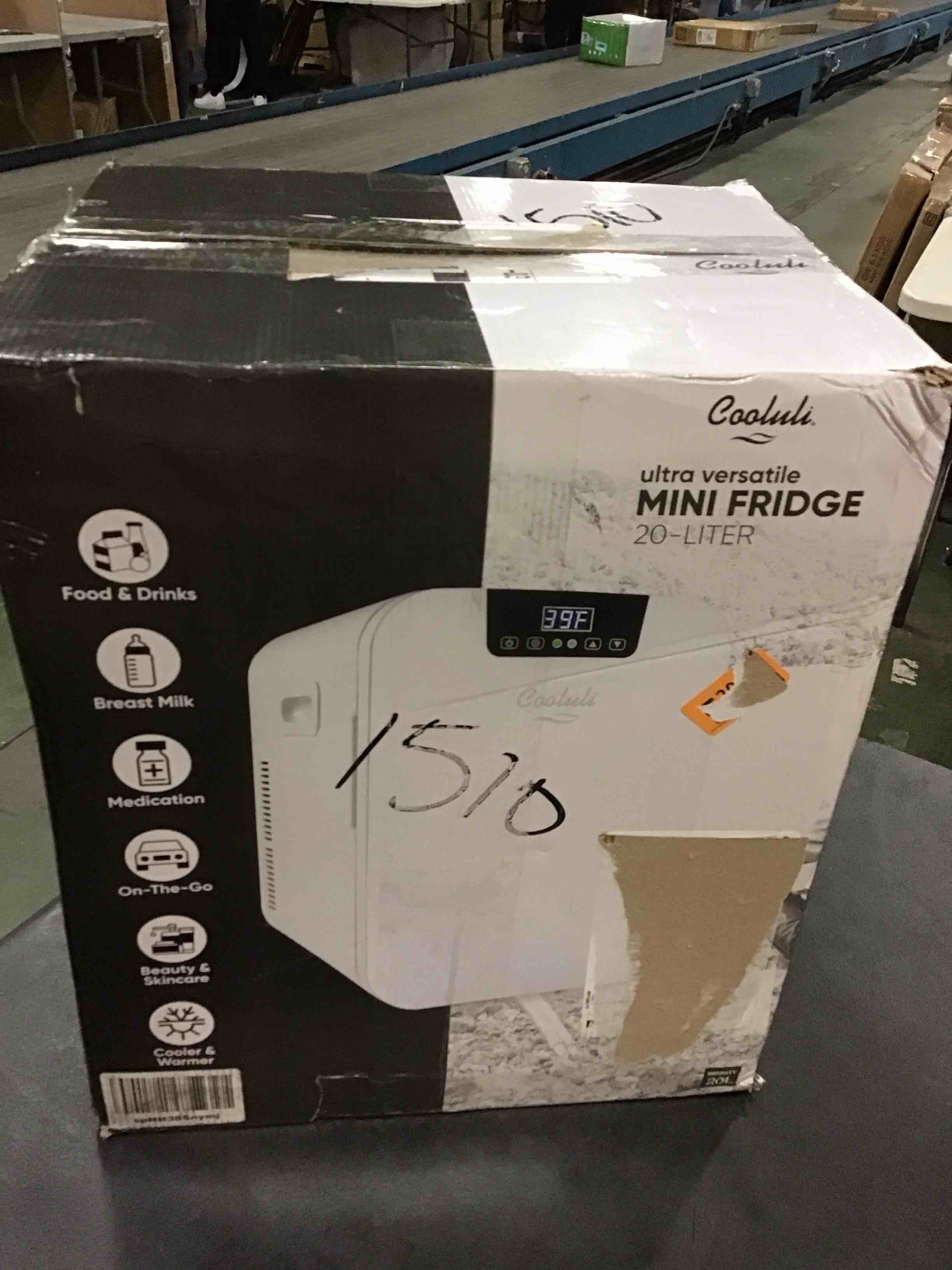 Cooluli 20L Mini Fridge For Bedroom Car, Office Desk & College Dorm