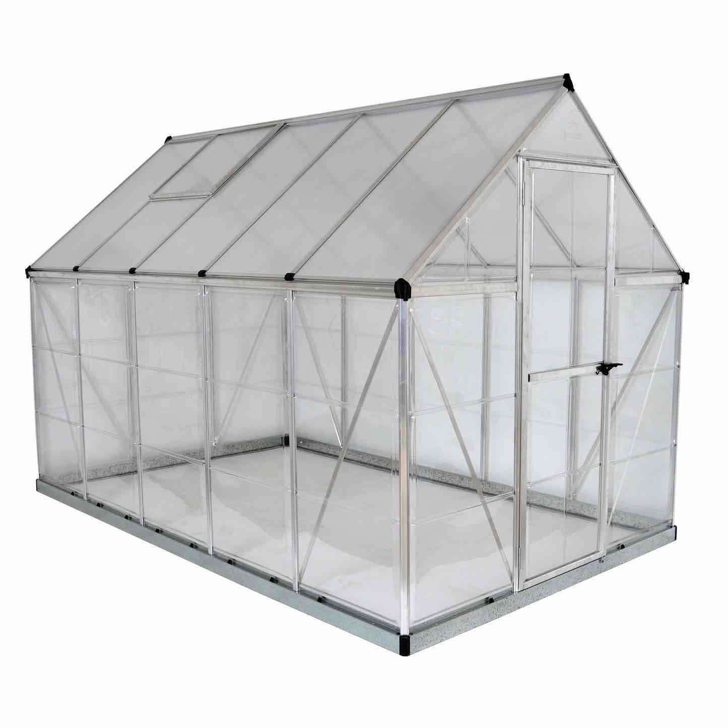 Palram Hybrid 6' x 10' Greenhouse - Silver