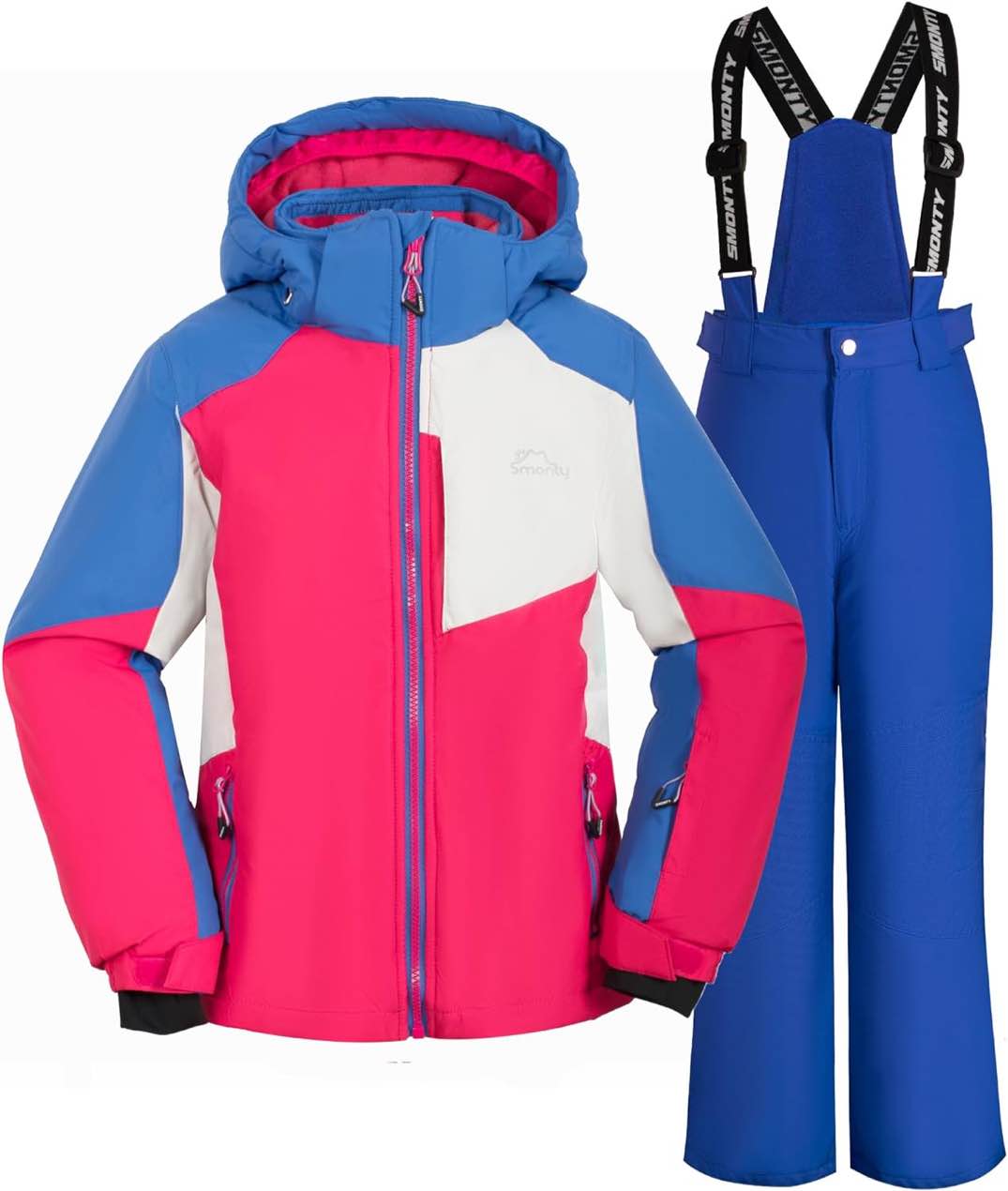 Smonty girls ski suits (royal pink,8-9)