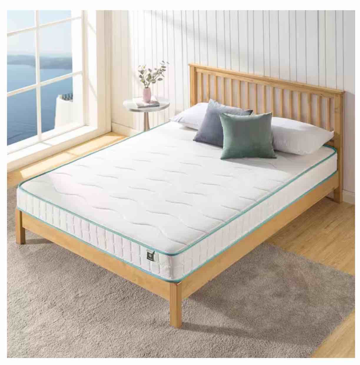 WF-MSSBTT-08Q 8 in. Medium Innerspring Tight Top Queen Spring Mattress 