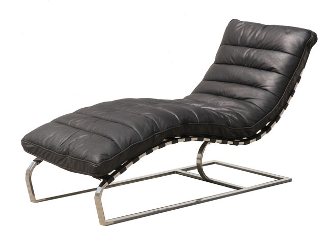Cullison Leather Chaise Lounge