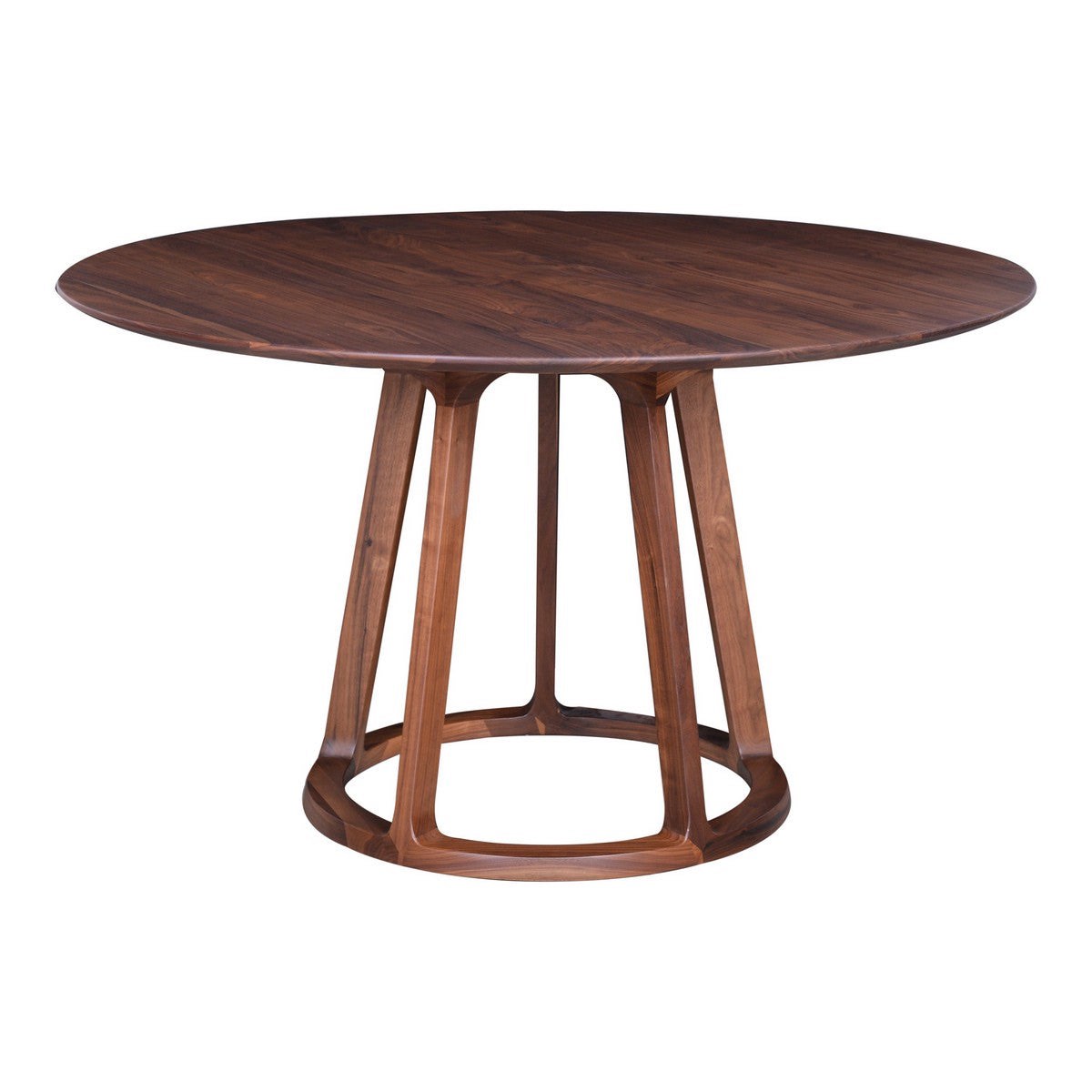 Moe's Home Collection Aldo Round Dining Table Walnut (box 1/2 incomplete)