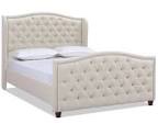 Coleman Upholstered Wingback Bed full (box 3of 3*)(*  incomplete bed*)
