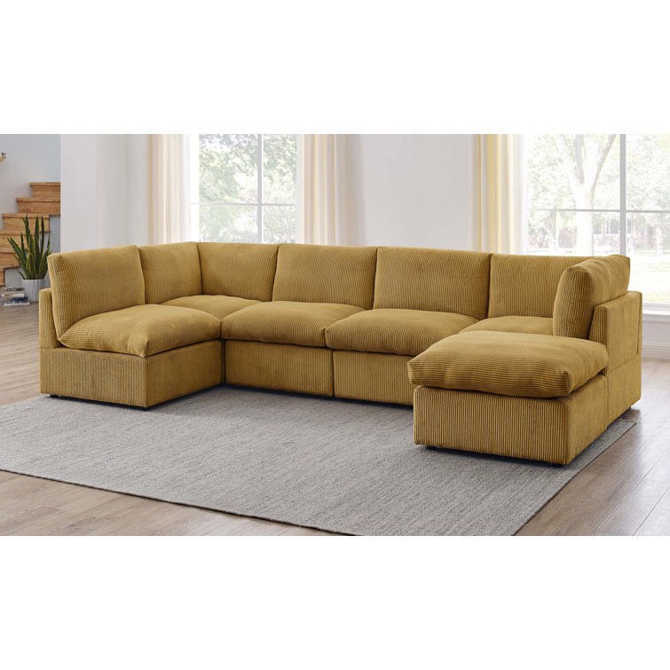 Priyen 6 - Piece Upholstered Sectional (Armless chair only) INCOMPLETE SET