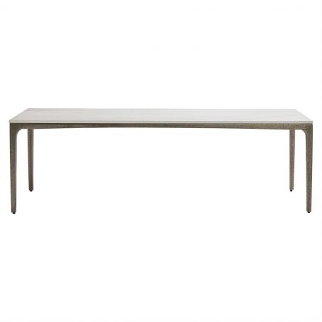 Bernhardt Caprera Outdoor Cocktail Table in Textured Graphite (Top damaged)