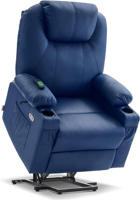 MCombo Large Lay Flat Dual Motor Power Lift Recliner Chair (Incomplete Box 2/3)