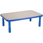 Childrens factory 30x72 rectangle gray top/blue band