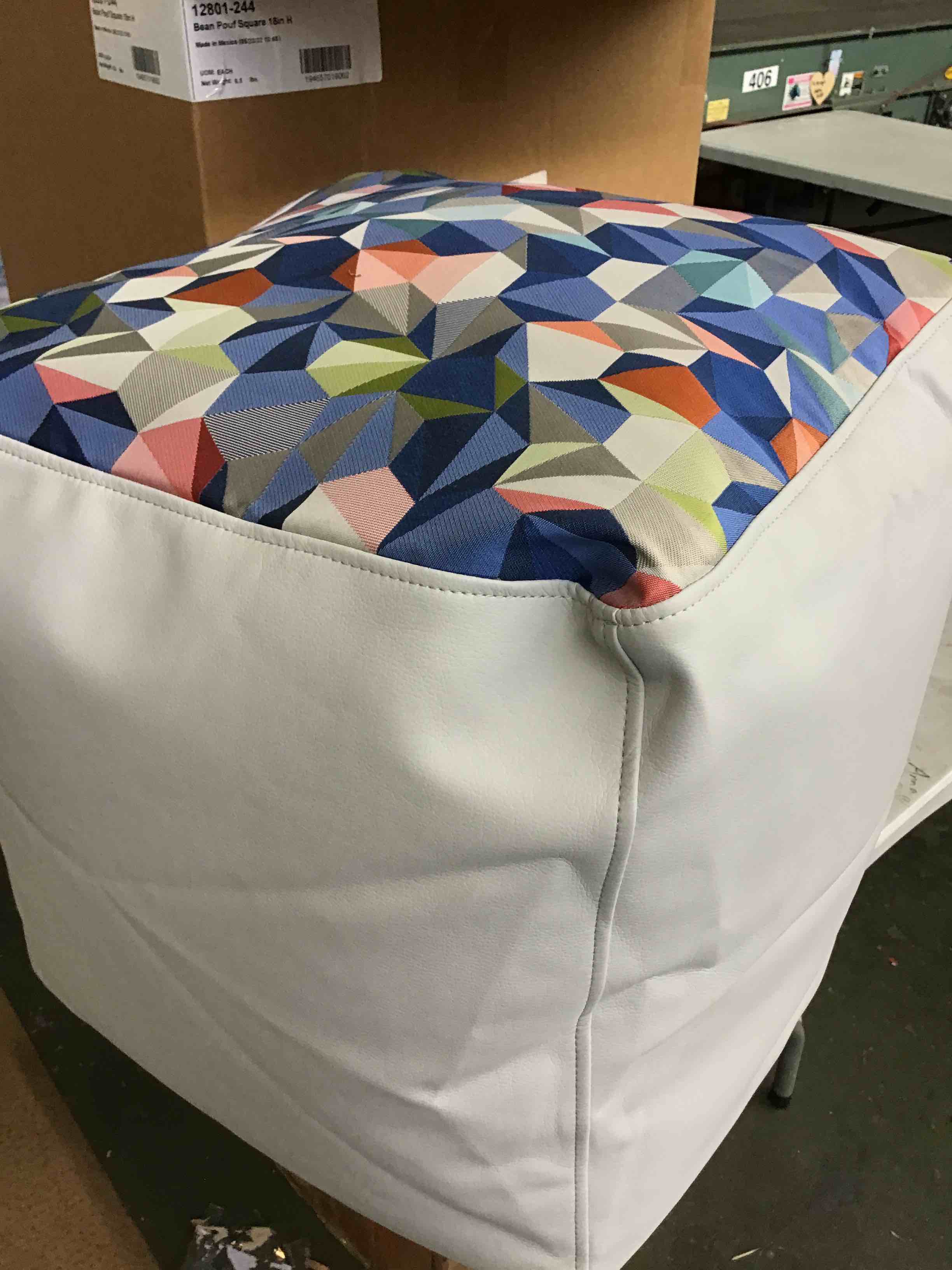 Bean Pouf Square 18” H