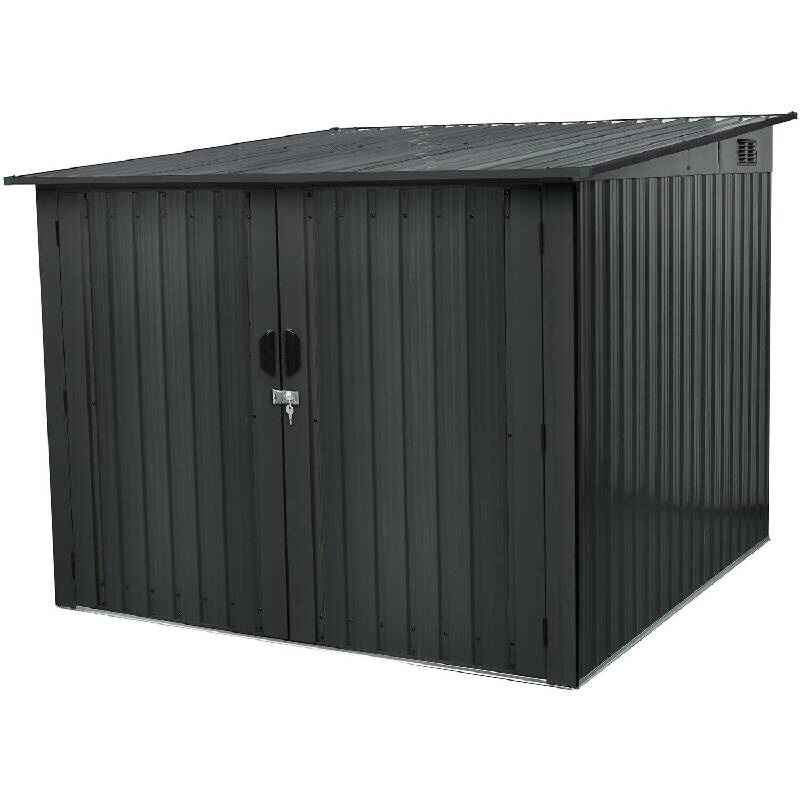Hanover HANBIKESHD-GRY Galvanized Steel Bicycle Storage 7’ x 7’, (2 boxes)