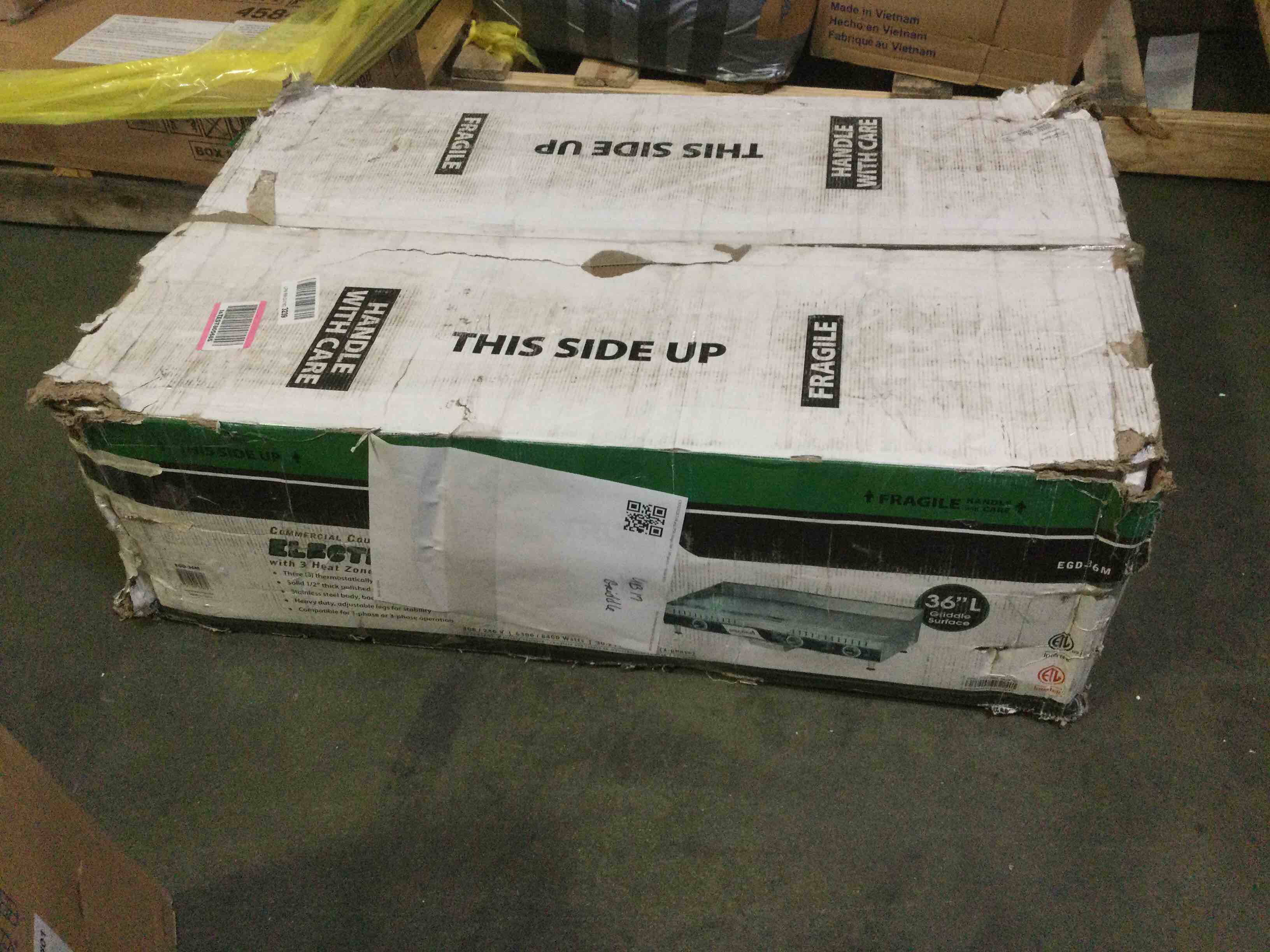 Winco 36Inch Electric Griddle Commercial Countertop Electric Griddle