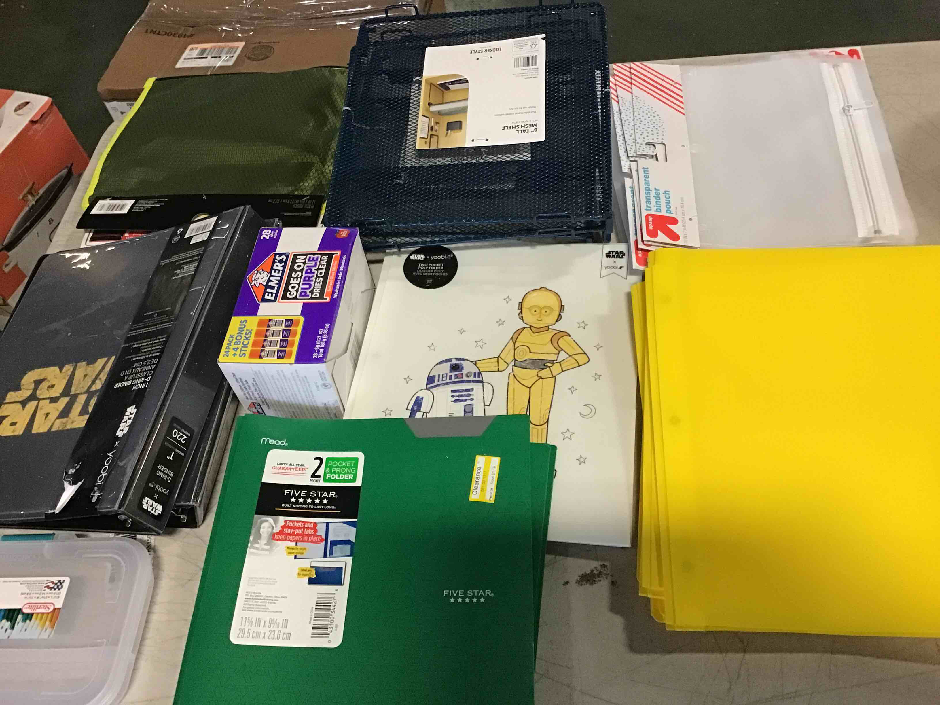 Assorted school supplies ( approximately 100)
