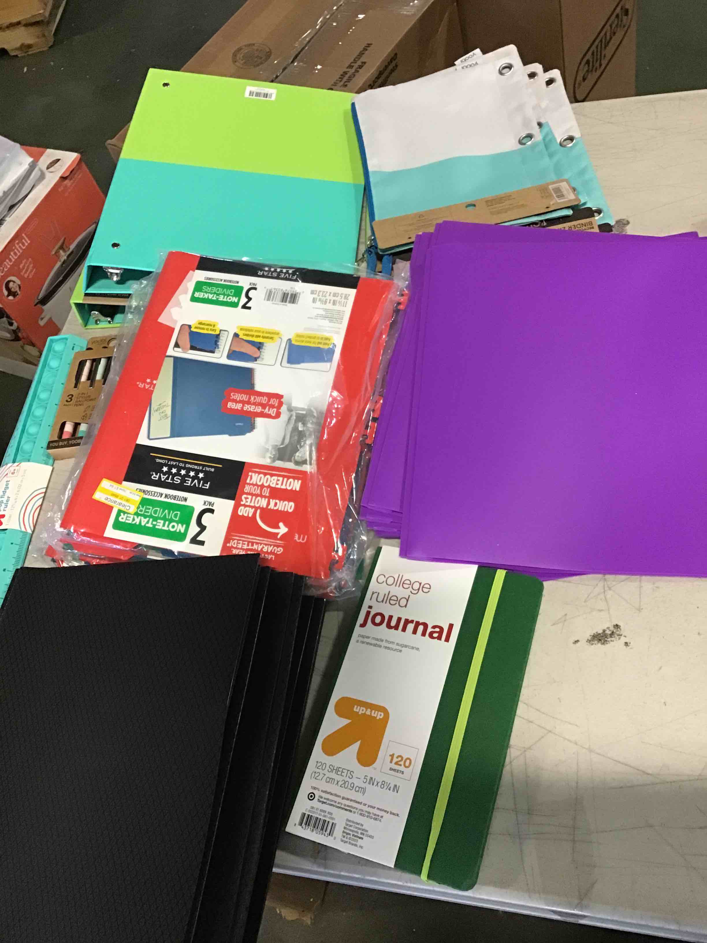 Assorted school supplies ( approximately 200)