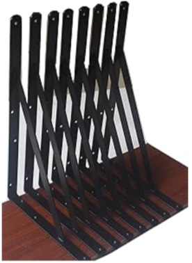 12 Pack L18" x H 12" Black Heavy Duty Shelf Brackets with Screws Metal Shelf Brackets Shelf Support Angle Brackets for Shelves L Brackets Heavy Duty Floating Shelf Brackets